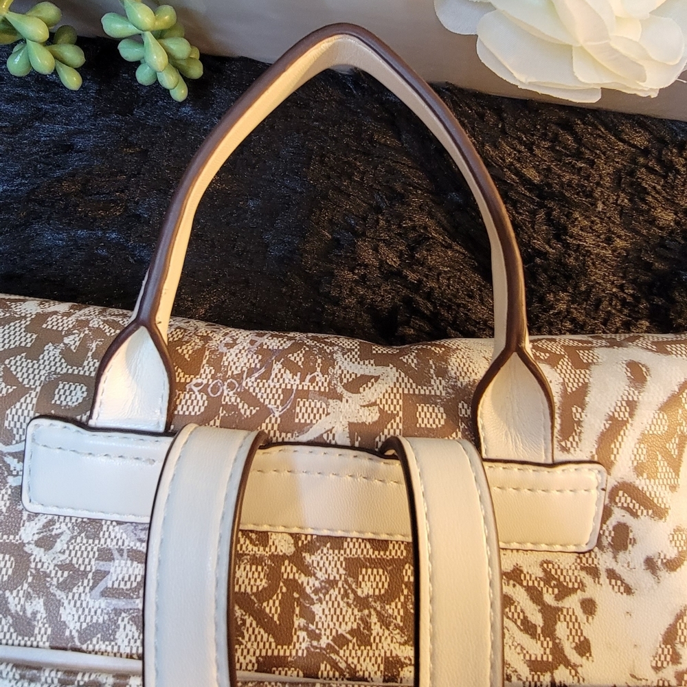 DKNY Brown and White Backpack - Picture 3 of 12